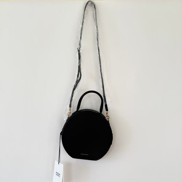 Mansur Gavriel Leather Round Handle Bag Black - Picture 4 of 8